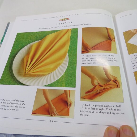 Napkin Folds Hardback 8x8" 64pgs - Picture 9 of 11